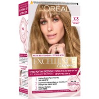 L'oreal Paris Excellence Creme 1 Τεμάχιο - 7.3 Ξανθό Χρυσό - Μόνιμη Βαφή σε Κρέμα Τριπλής Προστασίας για Κάλυψη των Λευκών