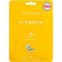 Kocostar Vitamin Face Mask Κωδ 5603, 1 Τεμάχιο -  Εμποτισμένη Μάσκα Αναζωογόνησης & Λάμψης για Όλους τους Τύπους Δέρματος