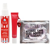 Aloe Colors Promo Cosmetic Bag Strawberry Hair & Body Mist 100ml & Peptide With Sun Protection Lip Balm 15ml & Eye Patches 1 Τεμάχιο & Δώρο Summer Mesh Bag & Δώρο Νεσεσέρ 1 Τεμάχιο - Ενυδατικό Mist Μαλλιών & Σώματος με Σαγηνευτικό Άρωμα Φράουλας & Βάλσαμο για Ξηρά & Ταλαιπωρημένα Χείλη με Άρωμα Φράουλας & Patches Ματιών για Αναζωογόνηση & Ξεκούραστη Όψη
