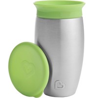 Munchkin Miracle 360 Stainless Steel Cup 12m+, 296ml - Πράσινο - Παιδικό Ανοξείδωτο Κύπελλο - Θερμός