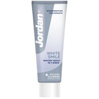 Jordan White Smile Xylitol & Fluoride Protection Toothpaste 75ml - Φθοριούχος Λευκαντική Οδοντόκρεμα