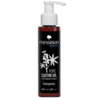 Messinian Spa Pure Castor Oil 100ml - Ενυδατικό & Θρεπτικό Καστορέλαιο Πλούσιο σε Λιπαρά Οξέα & Βιταμίνη Ε για Ενδυνάμωση του Τριχωτού της Κεφαλής