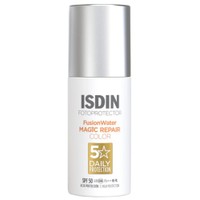 Isdin Fotoprotector 5 Daily Protection Fusion Water Magic Repair Color Spf50, 50ml - Αντηλιακό Προσώπου με Χρώμα Υψηλής Προστασίας με Βάση το Νερό που Προστατεύει & Επανορθώνει τα Σημάδια της Φωτογήρανσης