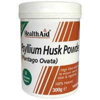 Health Aid Psyllium Husk Fibre 300gr - Συμπλήρωμα Διατροφής που Συμβάλει στην Κινητικότητα και την Ομαλή Λειτουργία του Εντέρου & της Πέψης