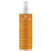 Corium Protection Hydration Sunscreen Spf50 Spray 250ml - Αντιηλιακό Σπρέι Προσώπου Υψηλής Προστασίας & Ενυδάτωσης για Κανονική & Ξήρη Επιδερμίδα