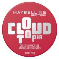 Maybelline Cloudtopia Cheek & Lip Mousse 5g - 02 Etheral Rouge - Ματ Μούς για τα Μάγουλα & Χείλη με Ανάλαφρη Υφή & Πλούσιο Χρώμα