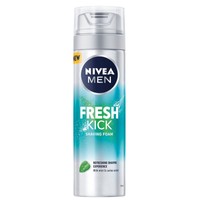 Nivea Men Fresh Kick Shaving Foam 200ml - Αναζωογονητικός Αφρός Ξυρίσματος με Εκχύλισμα Μέντας