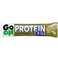 Go On Nutrition Crisp Protein Bar Pistachio & Cookies 45g - Τραγανή Μπάρα Πρωτεΐνης με Δημητριακά & Γεύση Φιστίκι & Μπισκότο