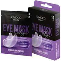 Kimoco Lifting & Hydrating Collagen & Hyaluronic Acid Eye Mask 10 Τεμάχια - Μάσκα Ματιών για Ανόρθωση & Ενυδάτωση με Κολλαγόνο & Υαλουρονικό Οξύ