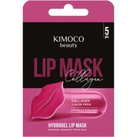Kimoco Beauty Lifting & Hydrating Aloe Vera & Collagen Lip Maks 5 Τεμάχια - Μάσκα Χειλιών για Σύσφιξη & Ενυδάτωση με Κολλαγόνο & Αλόη