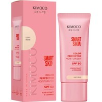 Kimoco Smart Skin Spf50+ Color Perfector Moisturizer 40g - Light Beige - Ενυδατική Κρέμα Ημέρα Προσώπου Πολύ Υψηλής Προστασίας με Χρώμα & Εκχύλισμα από Τριαντάφυλλο & Κεραμίδια