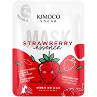 Kimoco Young Strawberry Essence Sheet Mask 25ml - Αναζωογονητική Μάσκα Προσώπου με Εκχύλισμα Φράουλας & Κρυστάλλινο Νερό