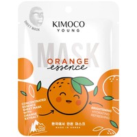 Kimoco Young Orange Essence Sheet Mask 25ml - Μάσκα Προσώπου για Λάμψη με Εκχύλισμα Πορτοκαλιού & Κρυστάλλινο Νερό