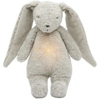 Moonie The Ultimate 8 in 1 Baby Sleep Aid Κωδ K-KGR2, 1 Τεμάχιο - Gray Bunny - Επαναφορτιζόμενο Βοήθημα Ύπνου με Ηχογράφηση & Αισθητήρα Κλάματος από Οργανικό Βαμβάκι