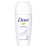 Dove Roll On Classic 48h 50ml - Αποσμητικό με Αντιιδρωτική Προστασία που Διαρκεί Έως και 48 Ώρες Χωρίς Άρωμα