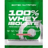 Scitec Nutrition 100% Whey Isolate Protein 25g - Strawberry - Συμπλήρωμα Διατροφής με 100% Υδρολυμένη Πρωτεΐνη Ορού Γάλακτος & Προσθήκη Αμινοξέων