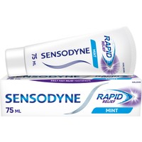 Sensodyne Rapid Relief & Long Lasting Protection 75ml - Φθοριούχος Οδοντόκρεμα για τη Γρήγορη Ανακούφιση από τον Πόνο των Ευαίσθητων Δοντιών 