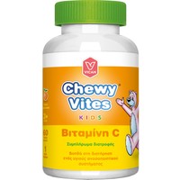 Chewy Vites Kids Vitamin C 60 Ζελεδάκια - Συμπλήρωμα Διατροφής για Παιδιά Άνω των 3 Ετών με Βιταμίνη C για Ενίσχυση του Ανοσοποιητικού Συστήματος με Γεύση Πορτοκάλι