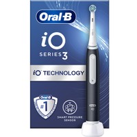 Oral-B iO 3 Black Electric Toothbrush 1 Τεμάχιο - Ηλεκτρική Οδοντόβουρτσα με Αισθητήρα Πίεσης για Προστασία των Ούλων