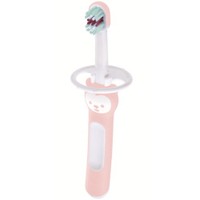 Mam Baby's Brush 6m+, 1 Τεμάχιο, Κωδ 606 - Ανοιχτό Ροζ - Βρεφική Οδοντόβουρτσα με Μαλακές Τρίχες