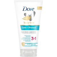 Dove Nourishing Hand Care & Protect Hand Cream with Antibacterial Ingredient 75ml - Ενυδατική Κρέμα Χεριών με Αντιβακτηριδιακό Συστατικό για Άμεση Ενυδάτωση & Προστασία