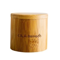 OLABamboo Makeup Remover Pads with Bamboo Case 16 Τεμάχια - Θήκη Bamboo για Σφουγγαράκια Αφαίρεσης Μακιγιάζ Από Bamboo