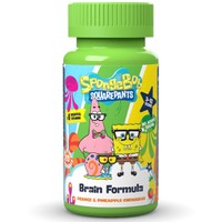 Nickelodeon Spongebob Brain Formula Chewables 60 Chew.tabs - Συμπλήρωμα Διατροφής για την Καλή Λειτουργία του Εγκεφάλου για Παιδιά 3-12 Ετών με Γεύση Πορτοκάλι & Ανανά
