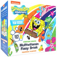 Nickelodeon Spongebob Multivitamin Fizzy Drink Tropical 30 Sachets - Συμπλήρωμα Διατροφής σε Σκόνη με Πολυβιταμίνες για Παιδιά 2-12 Ετών με Γεύση Τροπικών Φρούτων