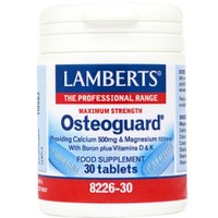 Lamberts Osteoguard Calcium, Magnesium & Boron Plus Vitamins D3 & K2, 30tabs - Συμπλήρωμα Διατροφής με Ασβέστιο, Μαγνήσιο & Βόριο με Βιταμίνες D3 & K2 για την Ενίσχυση & Συντήρηση των Οστών σε Γυναίκες Κατά την Εμμηνόπαυση