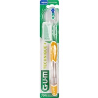 Gum Technique+ Medium Toothbrush Πορτοκαλί 1 Τεμάχιο, Κωδ 493 - Χειροκίνητη Οδοντόβουρτσα με Μέτριες Ίνες για Βαθύ Καθαρισμό