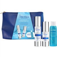 Froika Promo Hyaluronic Moist Cream Light 50ml & Face Serum 30ml & Δώρο Moist Wash 100ml & Νεσεσέρ 1 Τεμάχιο - Ενυδατική Κρέμα Προσώπου Ελαφριάς Υφής για Λιπαρά Δέρματα με Τάση Ακμής & Ενυδατικός - Καταπραϋντικός Ορός Προσώπου & Ενυδατικό Υγρό Καθαρισμού για Πρόσωπο - Σώμα με Υαλουρονικό Οξύ