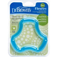 Dr. Brown's Flexees Ergonomic Teether 3m+ Μπλε 1 Τεμάχιο, Κωδ TE-101 - Κρίκος Οδοντοφυΐας για τη Διαχείριση του Πόνου & τη Σωστή Ανάπτυξη της Γνάθου