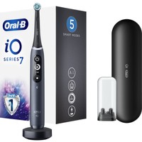 Oral-B iO Series 7 Magnetic Black Onyx 1 Τεμάχιο - Επαναστατική iO Τεχνολογία, 5 Προγράμματα Επαγγελματικού Καθαρισμού, Αθόρυβη Λειτουργία