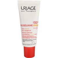 Uriage Roseliane Visible Redness Neutralizing Tinted Care Spf50+, 40ml - Ενυδατική Κρέμα που Διορθώνει τον Τόνο του Δέρματος Πολύ Υψηλής Προστασίας