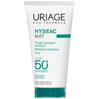 Uriage Eau Thermale Hyseac Mat Spf50+ Mattifying Hydrating Fluid 50ml - Ενυδατική, Αντηλιακή, Λεπτόρρευστη Κρέμα Προσώπου Ματ Υφής Πολύ Υψηλής Προστασίας για Μικτές προς Λιπαρές Επιδερμίδες Κατά της Γυαλάδας