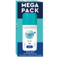 Noxzema Promo Pilot Roll On 100ml (2x50ml) - Ανδρικό Αντιιδρωτικό Αποσμητικό με Διακριτικό Άρωμα Φρεσκάδας για 48ωρη Προστασία Από τον Ιδρώτα & την Κακοσμία