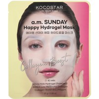 Kocostar A.M Sunday Happy Hydrogel Face Mask 25g - Μάσκα Υδρογέλης με Κολλαγόνο για Ενίσχυση & Ενυδάτωση της Ελαστικότητας της Επιδερμίδας