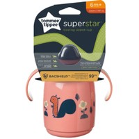 Tommee Tippee Superstar Bacshield Training Sippee Cup 6m+, 300ml - Εκπαιδευτικό Κύπελλο με Στόμιο Μαλακής Σιλικόνης για Μικρά Παιδιά