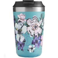 Chilly's Original Floral Coffee Cup - Feathered Florals 340ml - Ανοξείδωτη Κούπα Θερμός για Ροφήματα