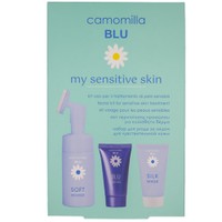 Camomilla Blu Promo My Sensitive Skin Soft Mousse 100ml & Blu Cream 30ml & Silk Mask 30ml - Αφρός Καθαρισμού Προσώπου & Κρέμα Προστασίας & Επανόρθωσης & Μάσκα Προσώπου για Θρέψη & Ενυδάτωση