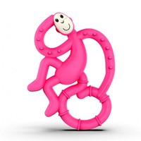 Matchstick Monkey Mini Monkey Teether Κωδ 240303, 1 Τεμάχιο - Pink - Μασητικό Οδοντοφυΐας από την Γέννηση