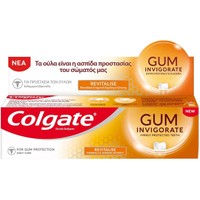 Colgate Gum Invigorate Revitalise 75ml - Οδοντόκρεμα για την Καθημερινή Προστασία των Δοντιών & των Ούλων με Εκχύλισμα Ginseng