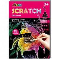 Avenir Mini Scratch Book Κωδ 60127, 1 Τεμάχιο - Unicorns - Παιδικό Παιχνίδι