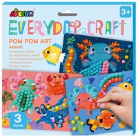 Avenir Everyday Craft Pom Pom Art Axolotl 1 Τεμάχιο  - Παιχνίδι Χειροτεχνίας & Δημιουργικής Απασχόλησης Θαλάσσιο Ζωάκι, για Παιδιά από 3 Ετών