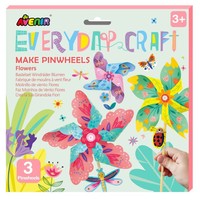 Avenir Everyday Craft Make Pinwheels Flowers 1 Τεμάχιο - Καθημερινές Χειροτεχνίες Δημιουργικής Απασχόλησης Ανεμόμυλοι Λουλούδια, για Κορίτσια από 3 Ετών
