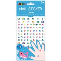 Avenir Nail Sticker Big Κωδ 60524, 78 Τεμάχια - Ocean - Παιδικά Αυτοκόλλητα Νυχιών
