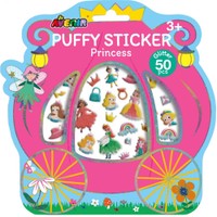 Avenir Puffy Sticker 3+ Years 50 Τεμάχια, Κωδ 60839 - Princess - Διασκεδαστικά Τρισδιάστατα Αυτοκόλλητα με Πριγκίπισσες για Παιδιά από 3 Ετών