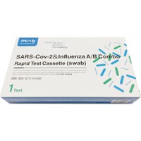 Realy Sars-Cov2 & Influenza A/B Combo Rapid Self Test 1 Τεμάχιο - Τεστ Ποιοτικής Ανίχνευσης Αντιγόνων Covid-19 Ag & Γρίπης Τύπου Α/Β σε Ρινοφαρυγγικό Επίχρισμα