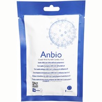 Anbio Covid-19 & Flu A/B Combo Rapid Self Test 1 Τεμάχιο - Τεστ Ποιοτικής Ανίχνευσης Αντιγόνων Covid-19 & Γρίπης Α/Β σε Ρινοφαρυγγικό Επίχρισμα