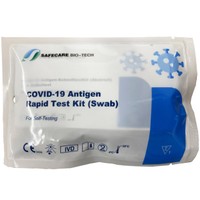 Safecare Bio-Tech Covid-19 Antigen Rapid Self Test Kit (Swab) 1 Τεμάχιο - Κασέτα Αυτοελέγχου Ταχείας Ανίχνευσης Αντιγόνου Covid-19 με Ρινοφαρυγγικό Δείγμα